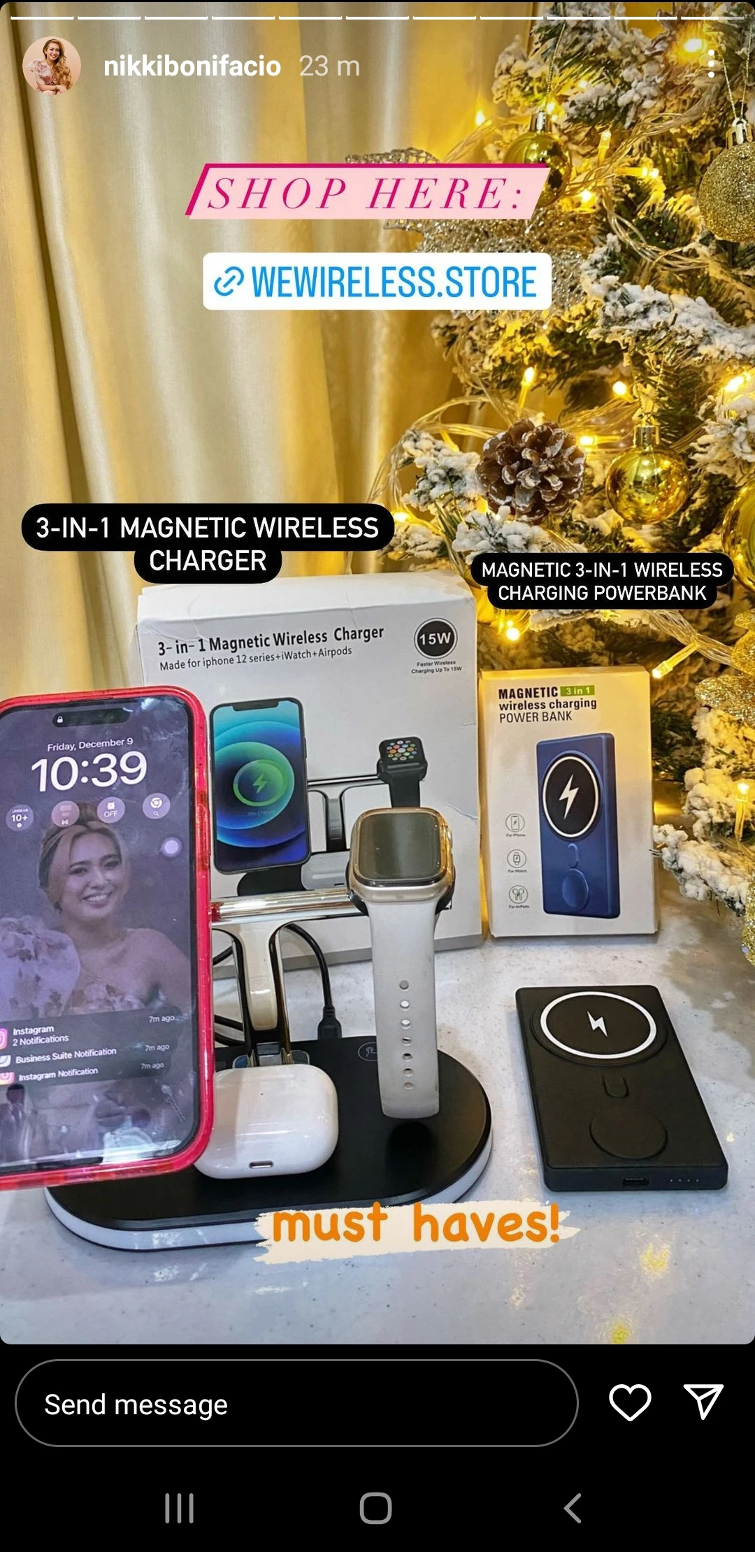 Nikkibonifacio Instagram story collaboration